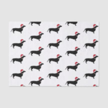 Dachshund i en tomteluva jul