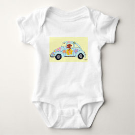 Dachshund i hippiebil t shirt
