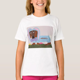 Dachshund i kanindräkt t shirt