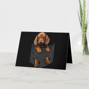 Dachshund i min pocket Dachshund Weiner Hund Gift Kort