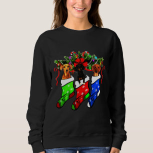 Dachshund i Sock-julets Hund T Shirt