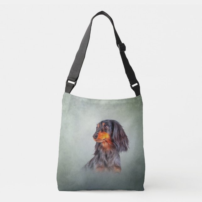 Dachshund i Teckning Hund aveln Axelväska (Framsida)