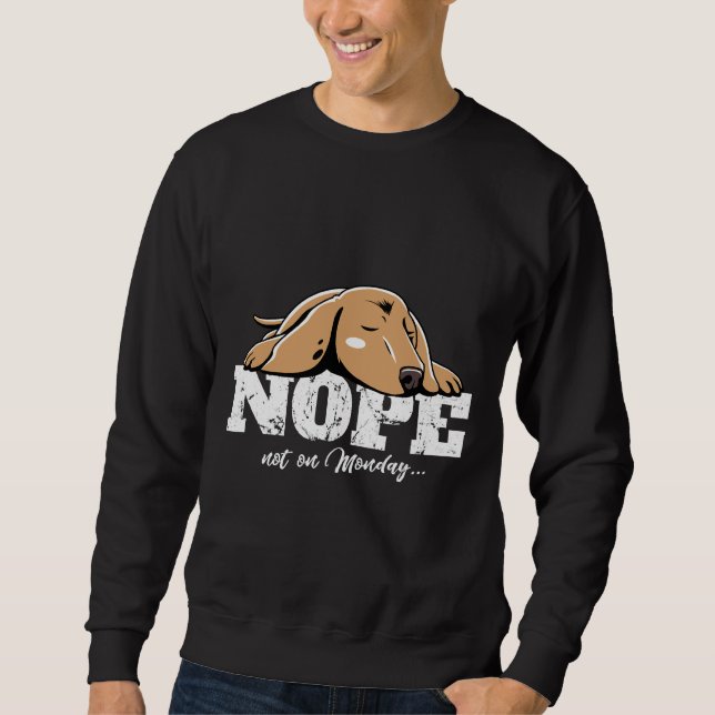 Dachshund Idea Lång Ärmad Tröja (Framsida)