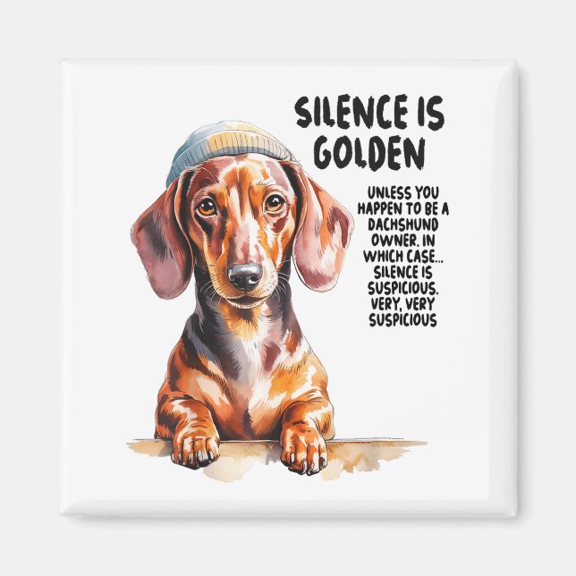 Dachshund Ideas For Women &amp; Novelty Miniature  Magnet (Framsidan)
