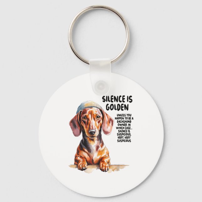 Dachshund Ideas For Women &amp; Novelty Miniature  Nyckelring (Framsida)