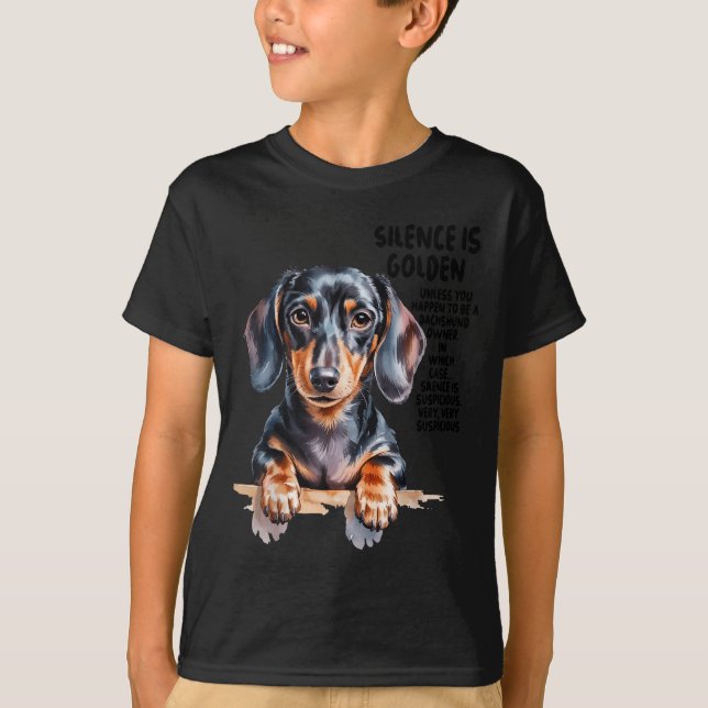Dachshund Ideas For Women &amp; Novelty Miniature  T Shirt (Framsida)