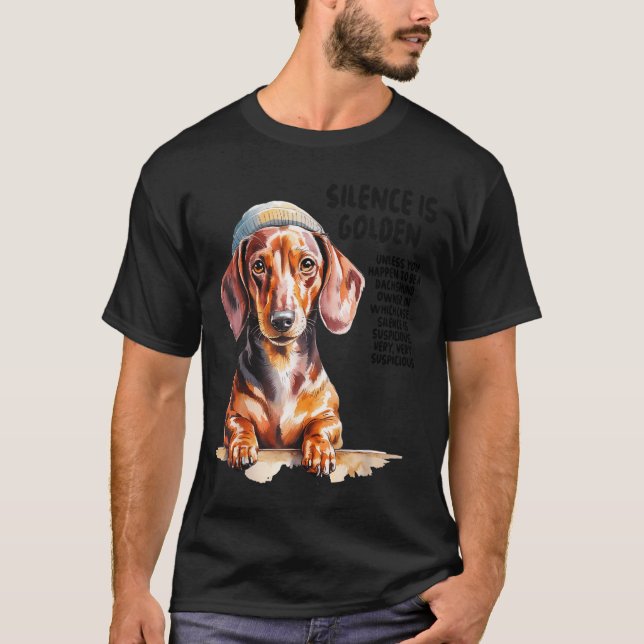 Dachshund Ideas For Women &amp; Novelty Miniature  T Shirt (Framsida)