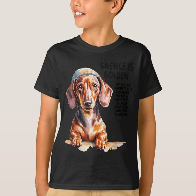 Dachshund Ideas For Women &amp; Novelty Miniature  T Shirt (Framsida)