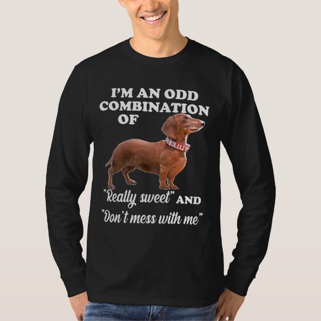 Dachshund Im en udd kombination av Verkligen Sweet T Shirt (Framsida)