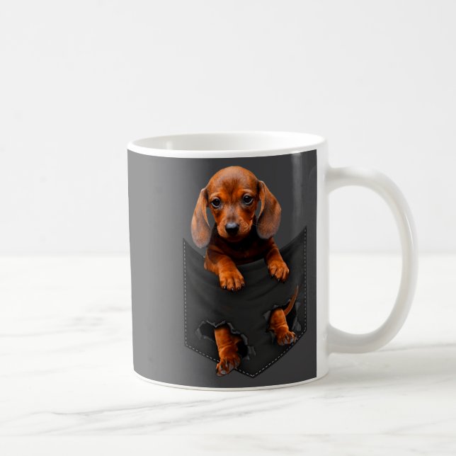 Dachshund In My Cket  Kaffemugg (Höger)