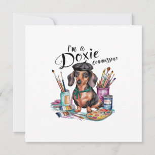 Dachshund Jag är en Doxie Konnässör Inbjudningar