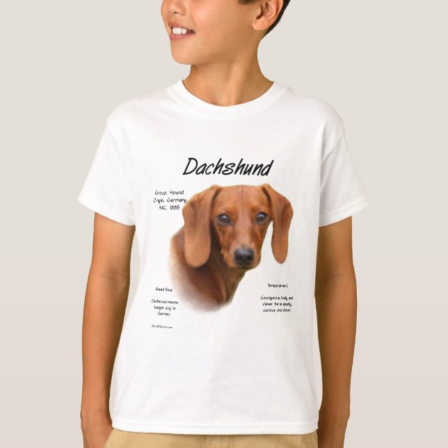 Dachshund (jämn) historikdesign tröja (Framsida)
