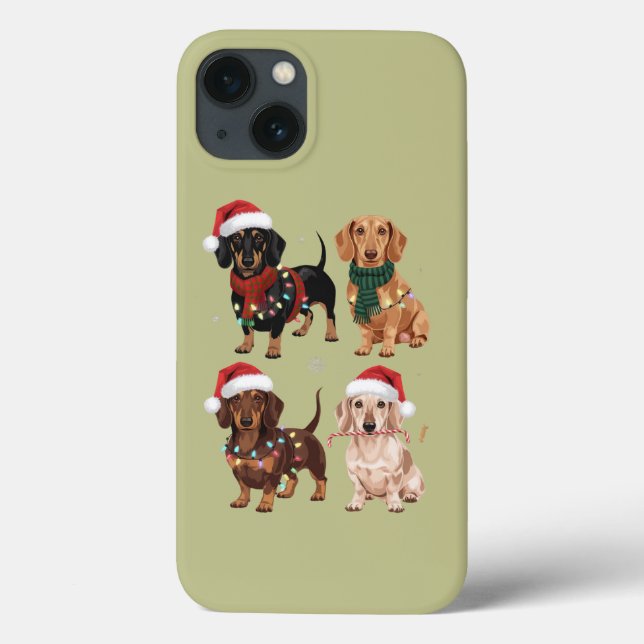 Dachshund Jul Hund Mamma Älskare Julafton Gift (Baksida)