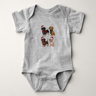 Dachshund Jul Hund Mamma Älskare Julafton Gift T Shirt