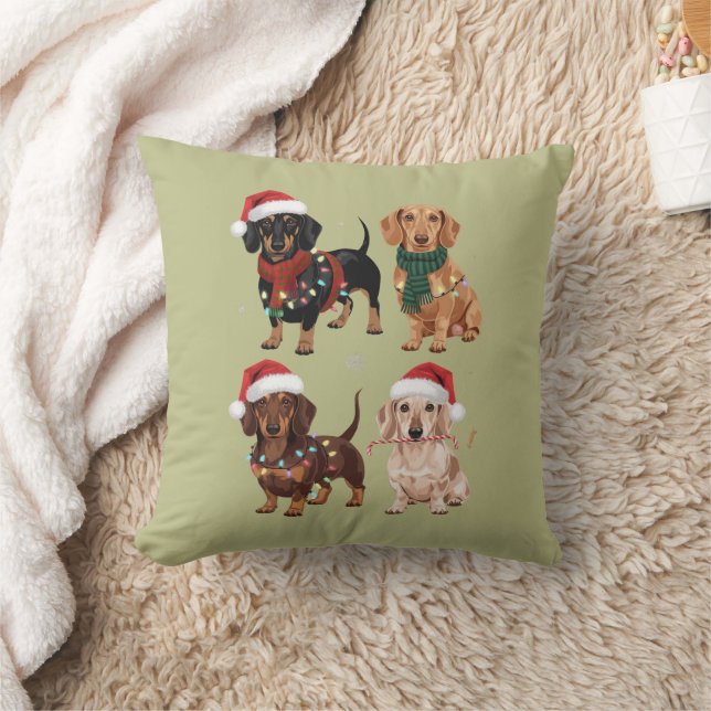 Dachshund jul hund mamma älskare julpresent kudde (Filt)