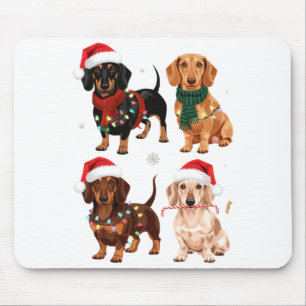 Dachshund jul hund mamma älskare julpresent musmatta