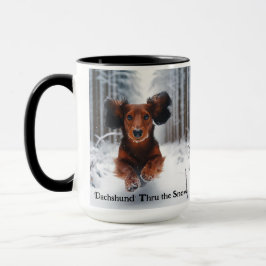 Dachshund jul kaffemugg kopp
