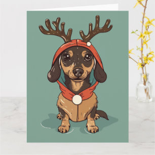 Dachshund jul kort