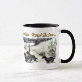 Dachshund jul mugg