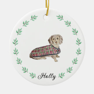 Dachshund jul Ornament