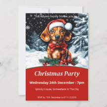 Dachshund jul Party
