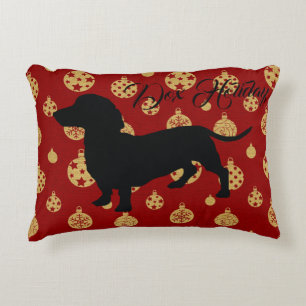 Dachshund jul Pillow Prydnadskudde