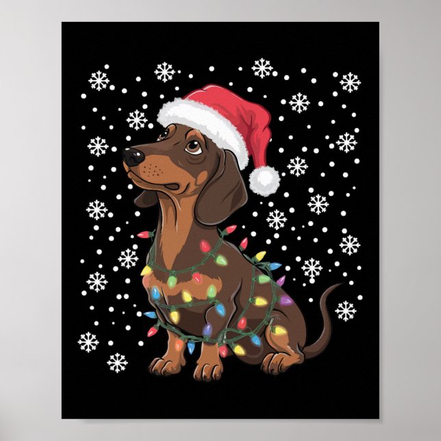 Dachshund jul poster (Framsidan)