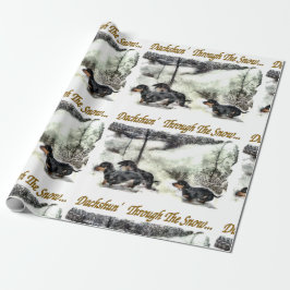 Dachshund jul presentpapper