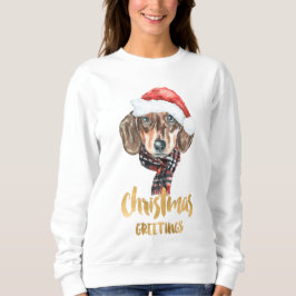 Dachshund jul Sweatshirt T Shirt
