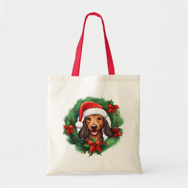 Dachshund jul tygkasse (Framsidan)