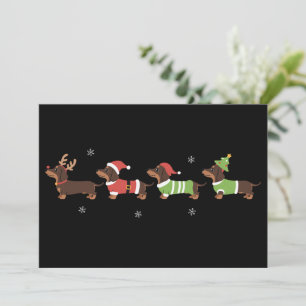 Dachshund jul Wiener Dog Ägare Holiday Hundar Julkort