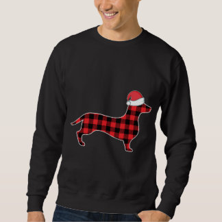 Dachshund Juldekorationer Red Play Buffalo Lång Ärmad Tröja