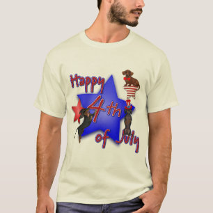 Dachshund juli 4:e trirt t shirt