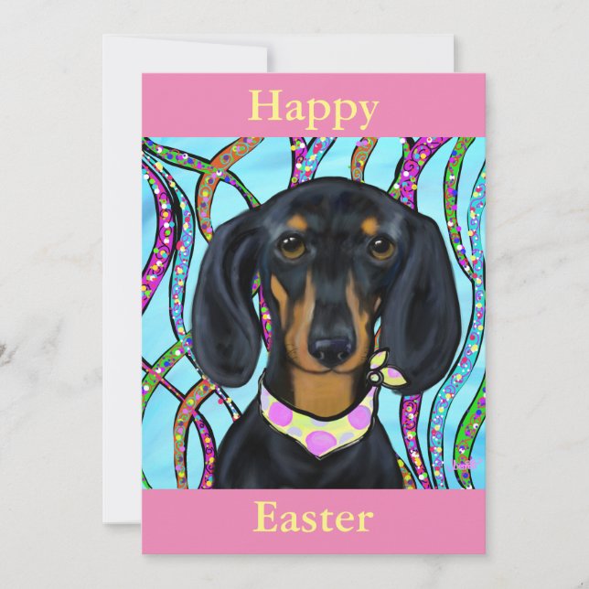 Dachshund Julkort (Framsida)