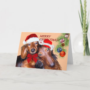 Dachshund - julkort helgkort