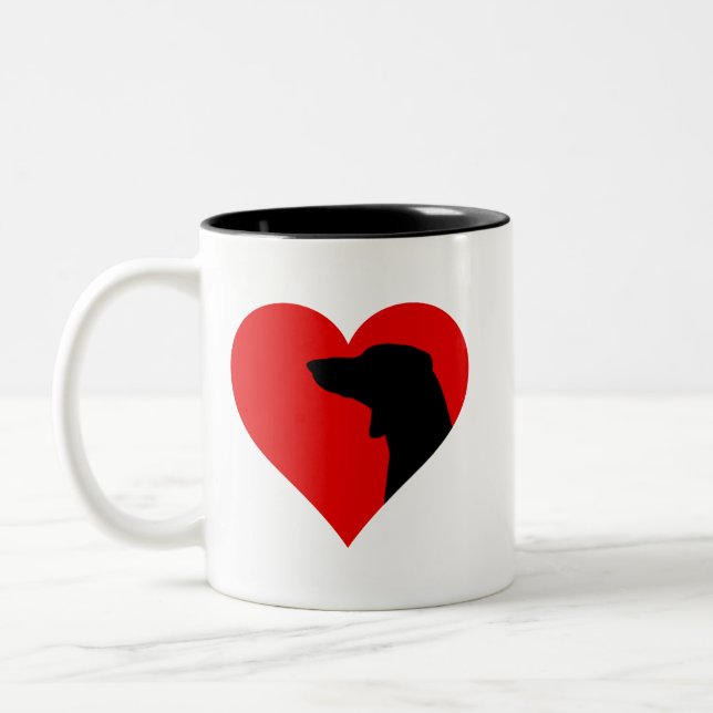 Dachshund kaffe mugg (Vänster)