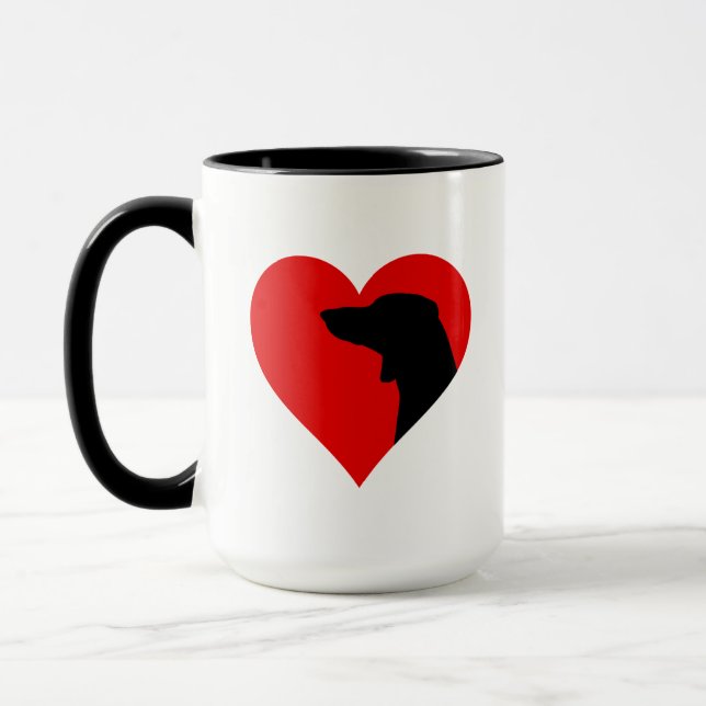 Dachshund kaffe mugg (Vänster)