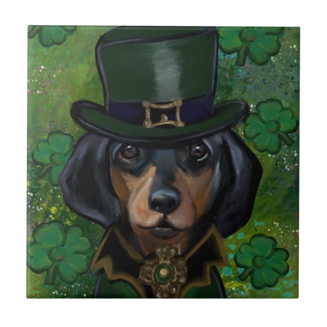 Dachshund Kakelplatta (Framsidan)