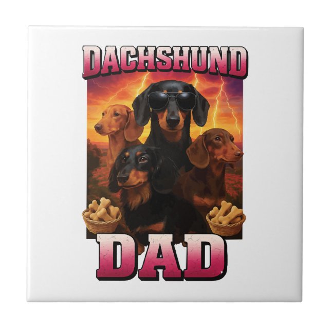 Dachshund   kakelplatta (Framsidan)