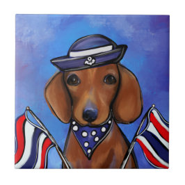 Dachshund Kakelplatta