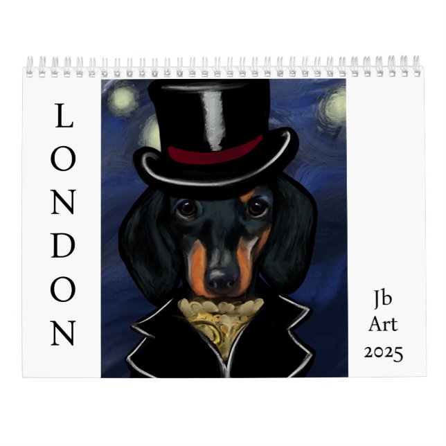 Dachshund Kalender (Baksida)