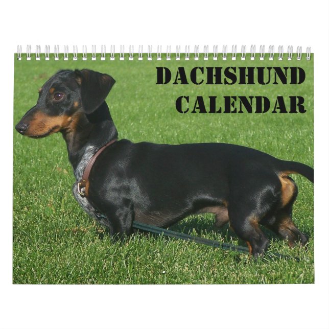 Dachshund-kalender med dina foton kalender (Omslag)
