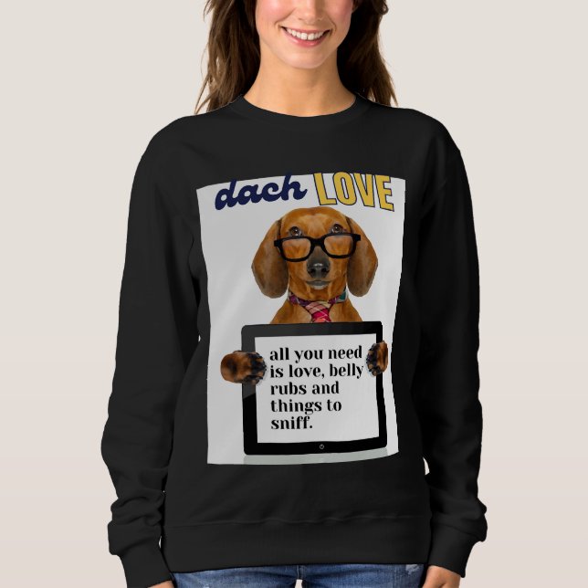 Dachshund Kärlek 430 T Shirt (Framsida)