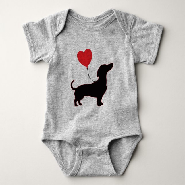 Dachshund Kärlek Balloon Light - Sweet Baby Editio T Shirt (Framsida)
