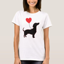Dachshund Kärlek Balloon Shirt - Sweet Baby Editio T