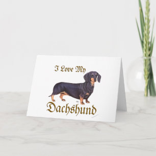 Dachshund Kärlek Helgkort