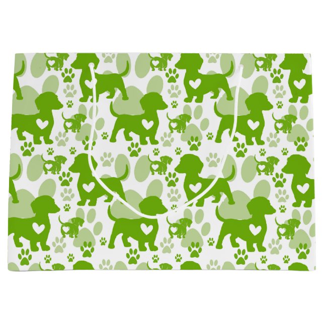 Dachshund Kärlek Hund Gift Bag (Framsidan)