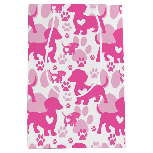 Dachshund Kärlek Hund Gift Bag (Framsidan)