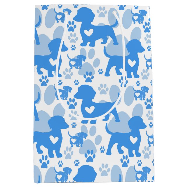 Dachshund Kärlek Hund Gift Bag (Framsidan)