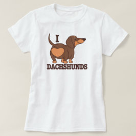 Dachshund Kärlek Hund T-Shirt